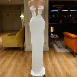 White Valdrin Sahiti dress size S